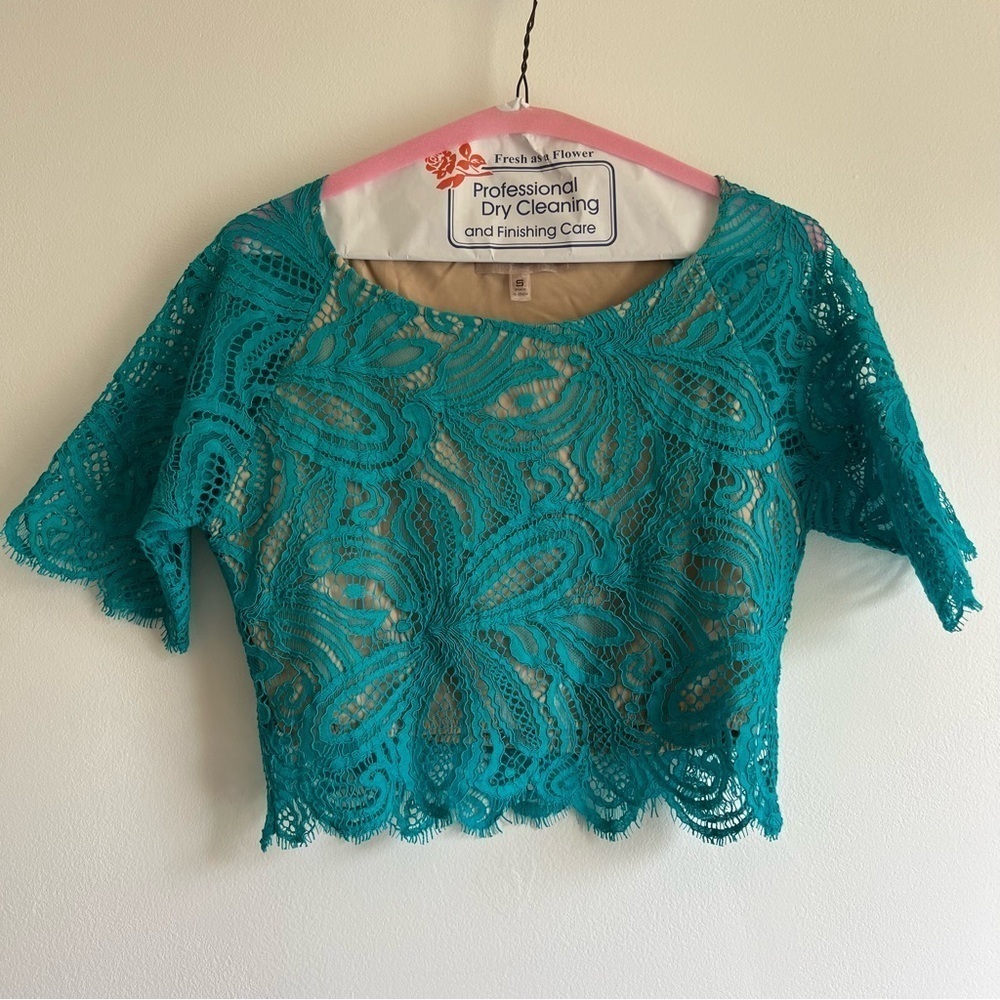 For Love & Lemons x Nasty Gal Beach Breeze Set in Teal - Picture 7 of 16